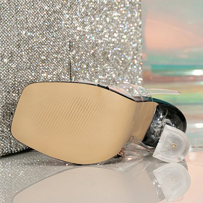 Sandália Transparente Diamond Black