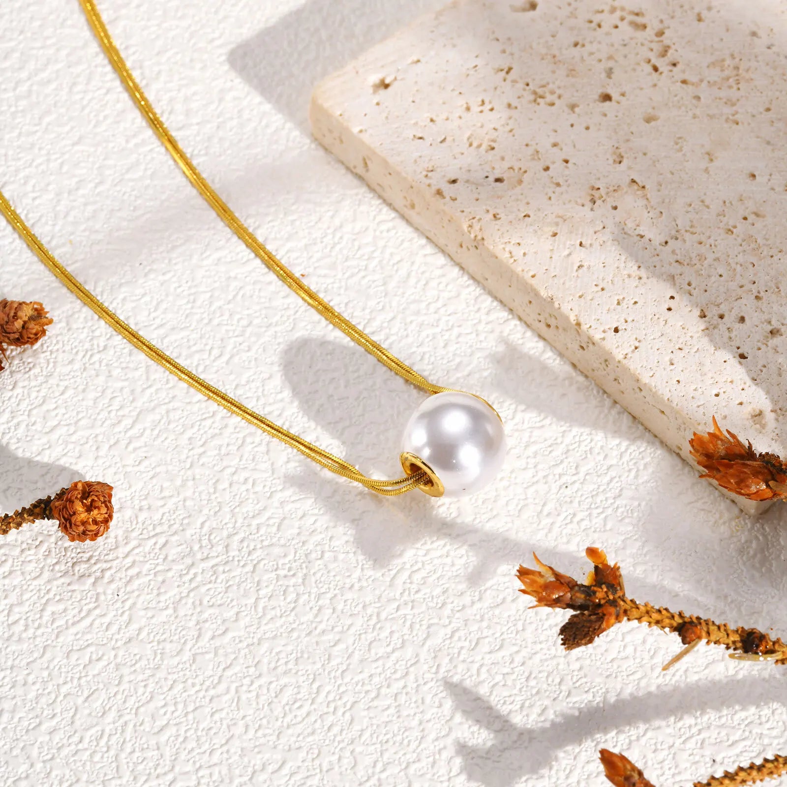 Colar Pérola Dupla Camada