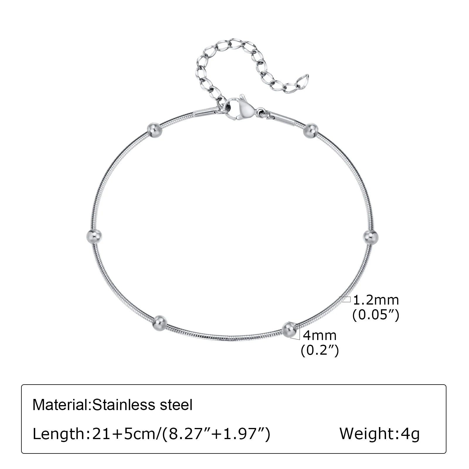 Tornozeleira Prata Urban