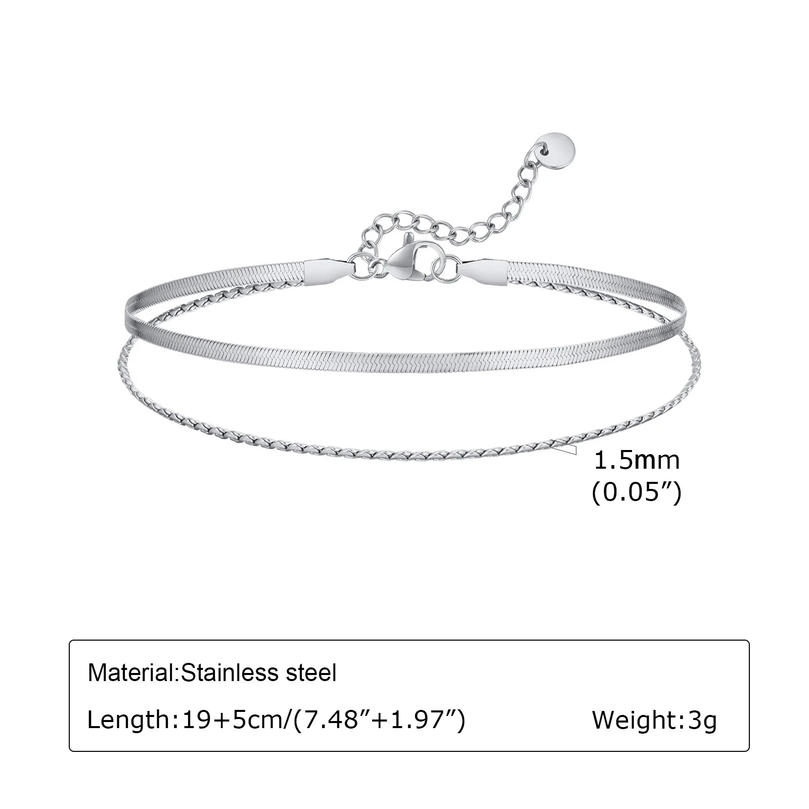 Tornozeleira Prata Urban