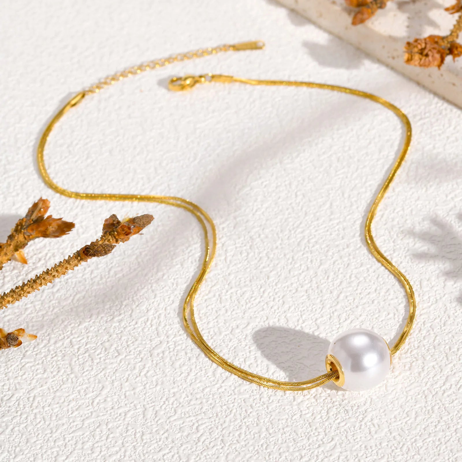 Colar Pérola Dupla Camada