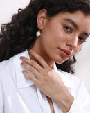 Brinco Pendente Pérola Refinada