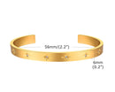 Pulseira Cuff Ajustável Aberta Estrela