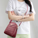 Bolsa de Ombro com Estampa em Losangos