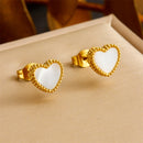 Conjunto Coração em Madrepérola