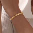 Pulseira Feminina com Elo em Coração