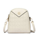 Bolsa de Ombro com Estampa em Losangos