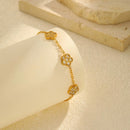 Pulseira com Flor e Zircônia