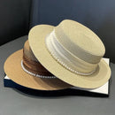 Chapéu com Corrente de Pérolas