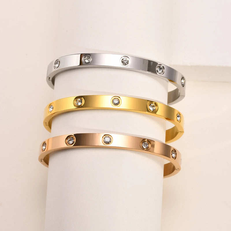 Bracelete Glamour com Zircônia Cúbica