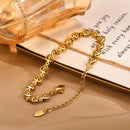 Pulseira Feminina com Elo em Coração