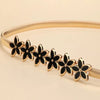 Cinto Fino com Seis Pequenas Flores