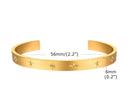 Pulseira Cuff Ajustável Aberta Estrela